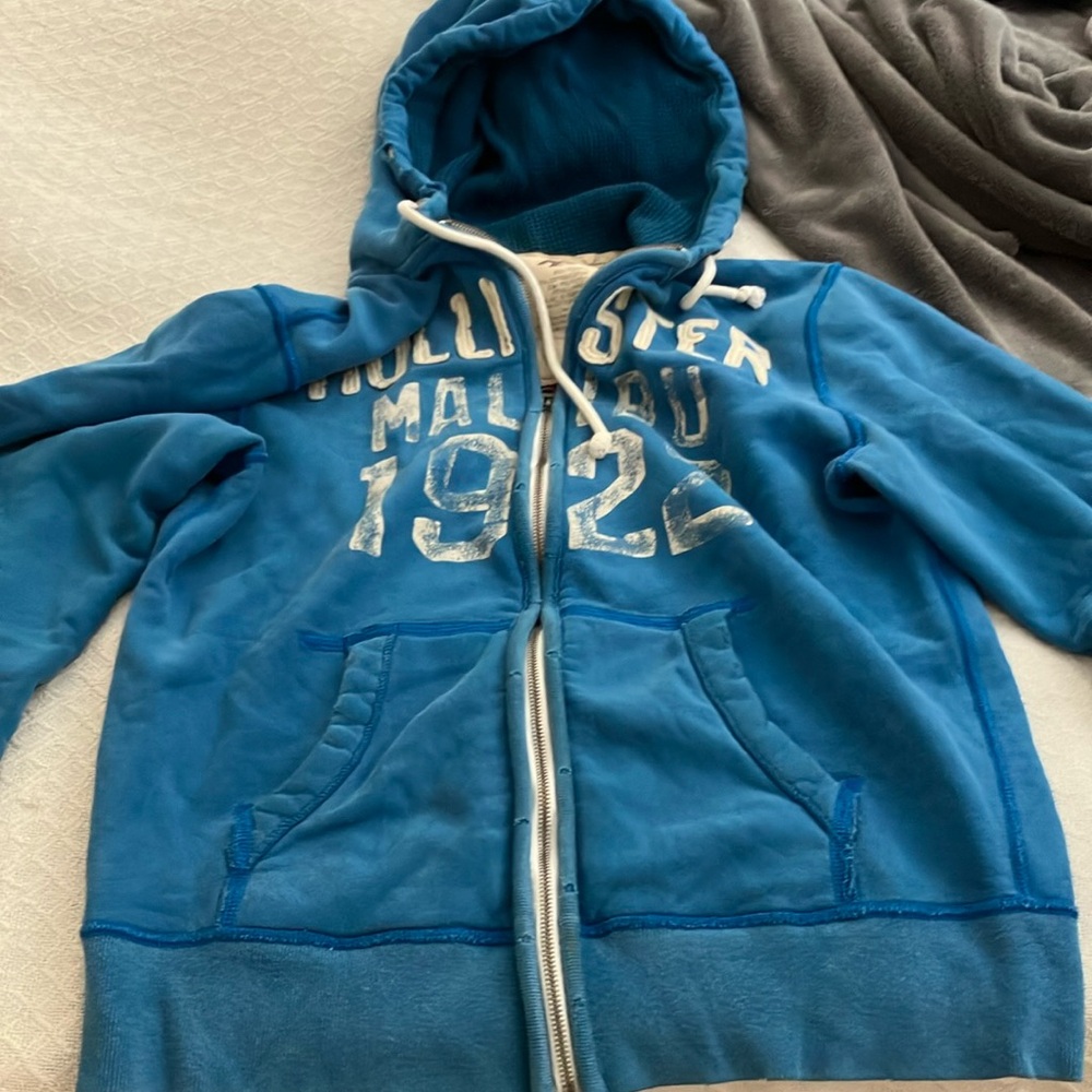 Hollister Hooded Blue Kids Sweatshirt
